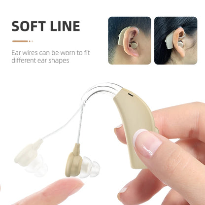 Premium Behind the Ear (BTE) Rechargeable Hearing Aid for all Stages of Hearing Loss