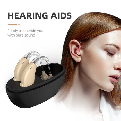 Premium Behind the Ear (BTE) Rechargeable Hearing Aid for all Stages of Hearing Loss